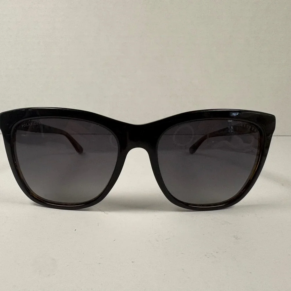 Ralph Lauren Sunglasses Women RL 8151Q Black Tortoise Polarized Square Designer